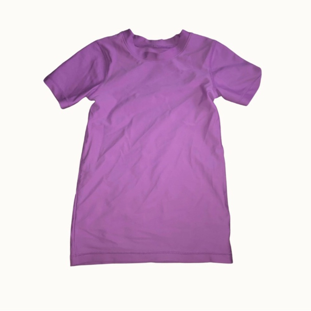 Minimalist Purple Rash‎ Guard Sz 6-7